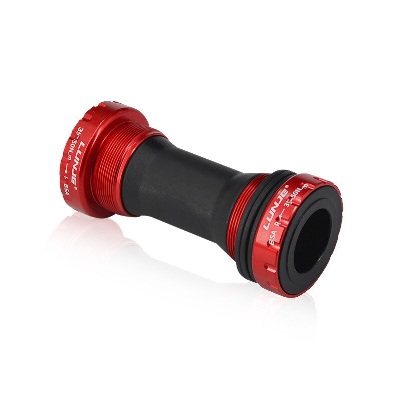 Bottom axle integrated bicycle bottom bracket thread 68-73 bottom bracket BC1.37*24T: Red