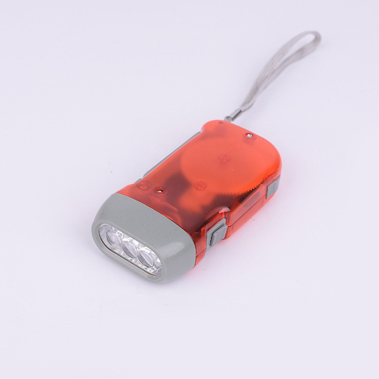 Tragbare Hand Drücken LED Nacht Taschenlampe Selbst-angetrieben Dynamo Kurbel Energie Wind hoch Manuelle Stromerzeugung Für Camping Reiten: verrotten