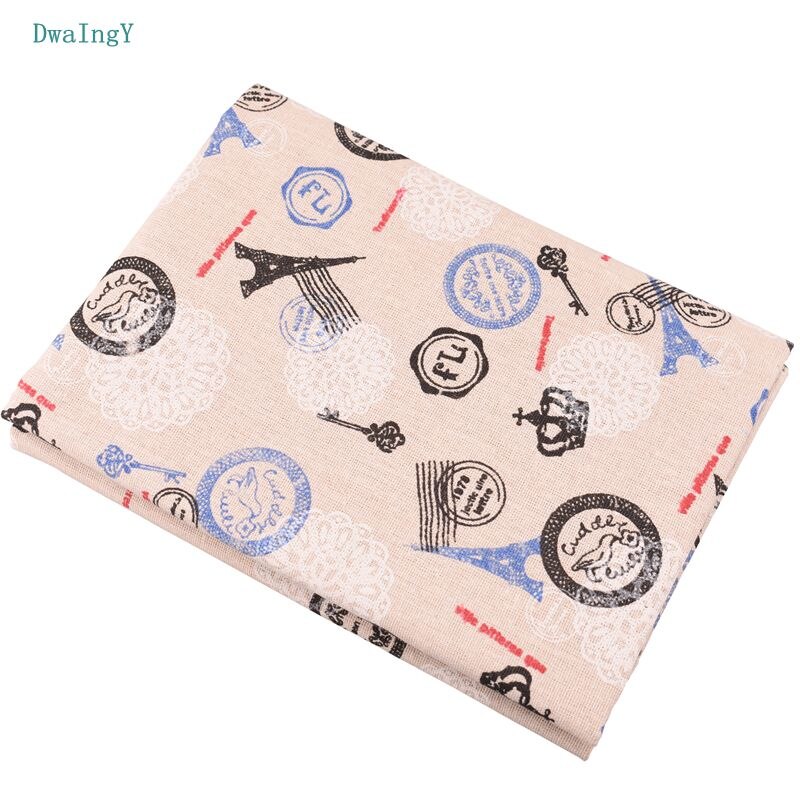 DwaIngY 5 Gedrukt Katoen Linnen Stof Voor DIY Naaien Quiltin Sofa Tafel, Doek Meubels Cover Tissue Kussen Materiaal