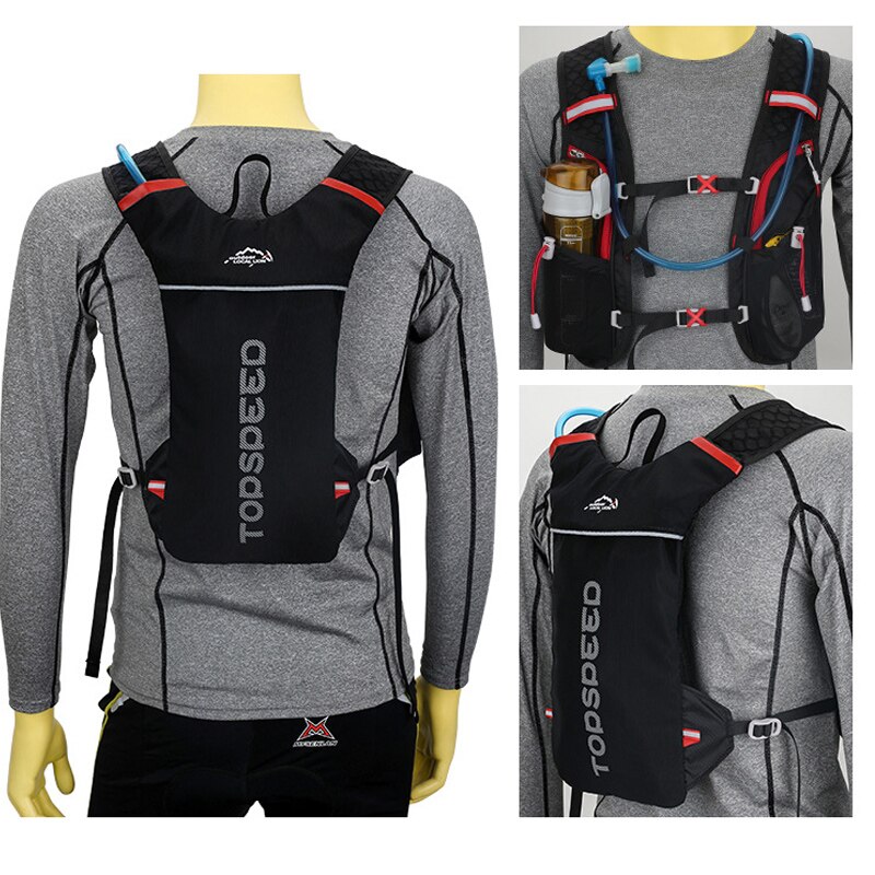 Unisex Running Hydration Vest Backpack,Outdoor Lightweight Riding Bike Rucksack,Trail Marathon Trecking Hiking Running Backpack