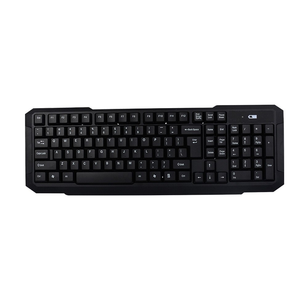 VOBERRY 2.4G Mini Wireless Keyboard And Optical Mouse Combination Black Desktop PC 1200dpi Ultra-thin Keyboard