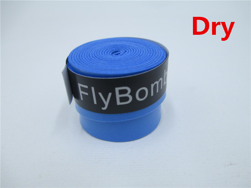 FlyBomb Dry Badminton Racket OverGrips Anti-skid Sweat Absorbed Wraps Taps Tennis Grips Racquet Overgrip Sweatband L415OLF: Blue