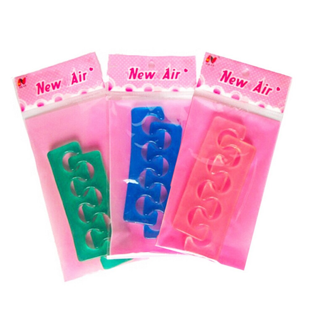 1 Pair Soft Silicone Toe Finger Separators Manicure Pedicure Foot Braces Support Assistant Polish Feet Care Nail Tools Art
