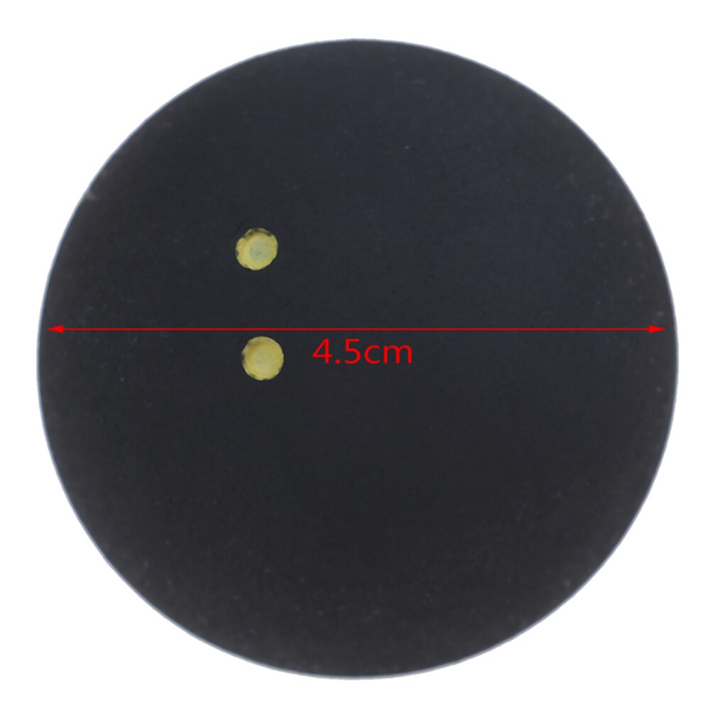 Forfar 2/5/10 PCS Squash Ball Two-Yellow Dots Low Speed Sports Rubber Balls Player Summer Outdoor Sports Balls