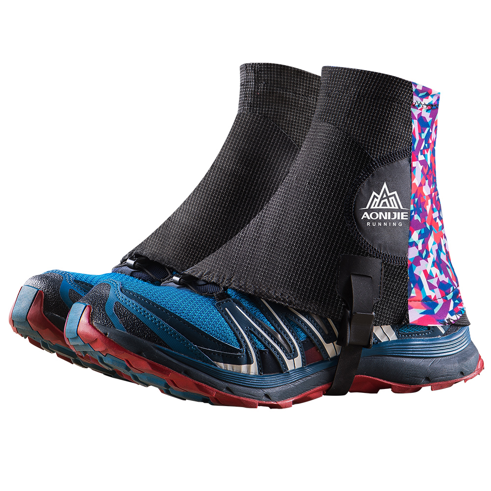 AONIJIE-Zapatillas de Trail Running Unisex, altamente protectoras, a prueba de arena, zapato para exteriores, cubiertas reflectantes para triatlón, Maratón, senderismo, E941: Black Rose
