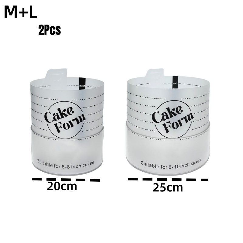 Einstellbare Runde Kuchen Ring bilden Versenkbare Fondant Werkzeuge Mousse Kuchen Ring Acryl Kreis Backen Ring Kuchen Werkzeuge: HIMMELBLAU