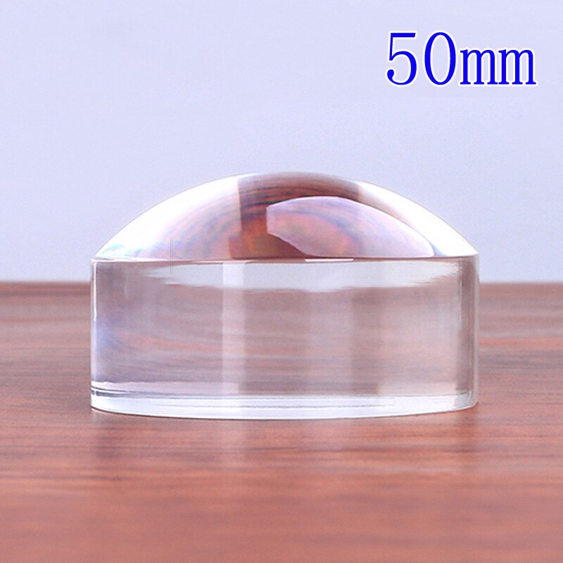 Paper Weight Desktop Magnifier Acrylic Lens Magnifying Glass Table Paperweight Magnifier Reading 50mm 60mm 80mm 100mm Crystal: Diameter 50mm
