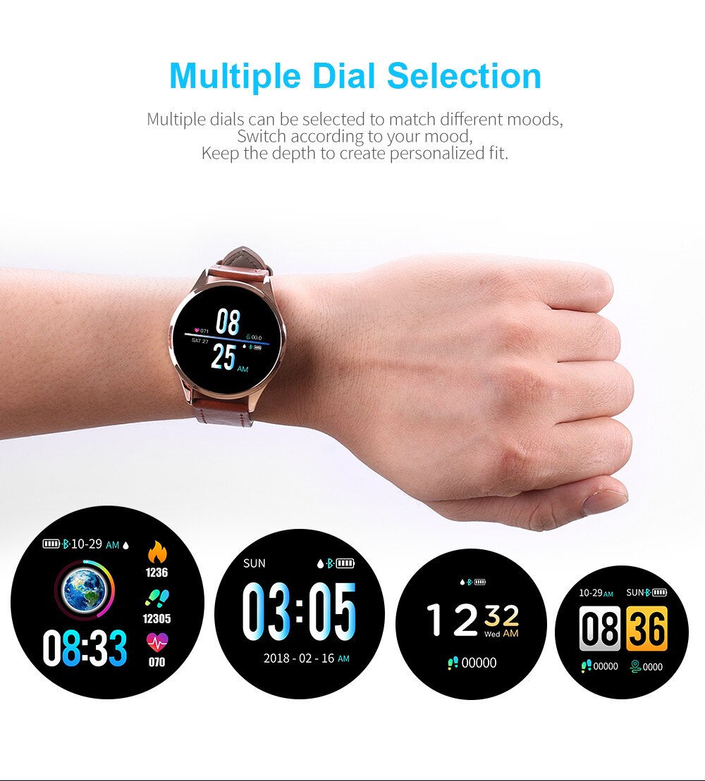 IP67 Waterdicht Smart Horloge Hartslag Bloeddruk Hr Sensor Sport Fitness Tracker Mannen Smart Armband Voor Iphone Android