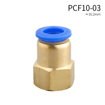 PCF Air Pipe Fitting Pneumatic Fitting Quick Coupling is used for 4 6 8 10 12mm hose 1/8" 3/8" 1/2" 1/4" BSP female thread: PCF10-03