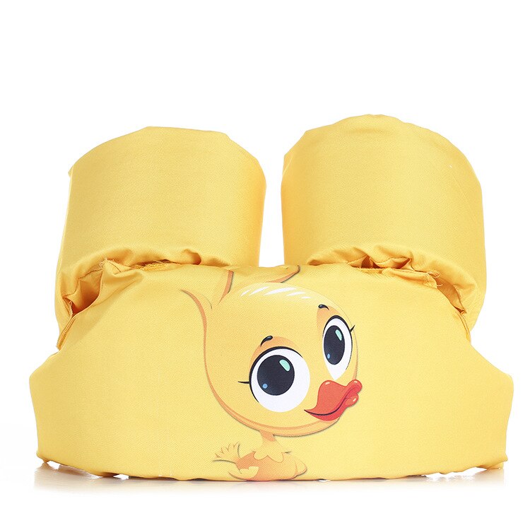 2-7Years Cute Cartoon Summer Toddler Life Jacket Kids Swim Vest Arm Bands Swimming Pool Wear Float Safe: Yellow duck