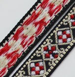 2 Yard 1.2-2 cm Etnische Lint Embroideried Trim Boho Lace DIY Kleding Tas Accessoires Geborduurde Stof: B width 1.6cm