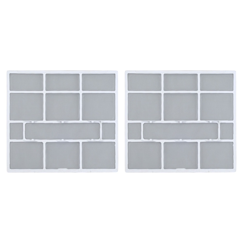 2 Pçs/set Plástico Ar Condicionado Filtro Malha Unidade Interna Pendurado Tela de Poeira Acessórios de Filtro de Ar Condicionado Doméstico