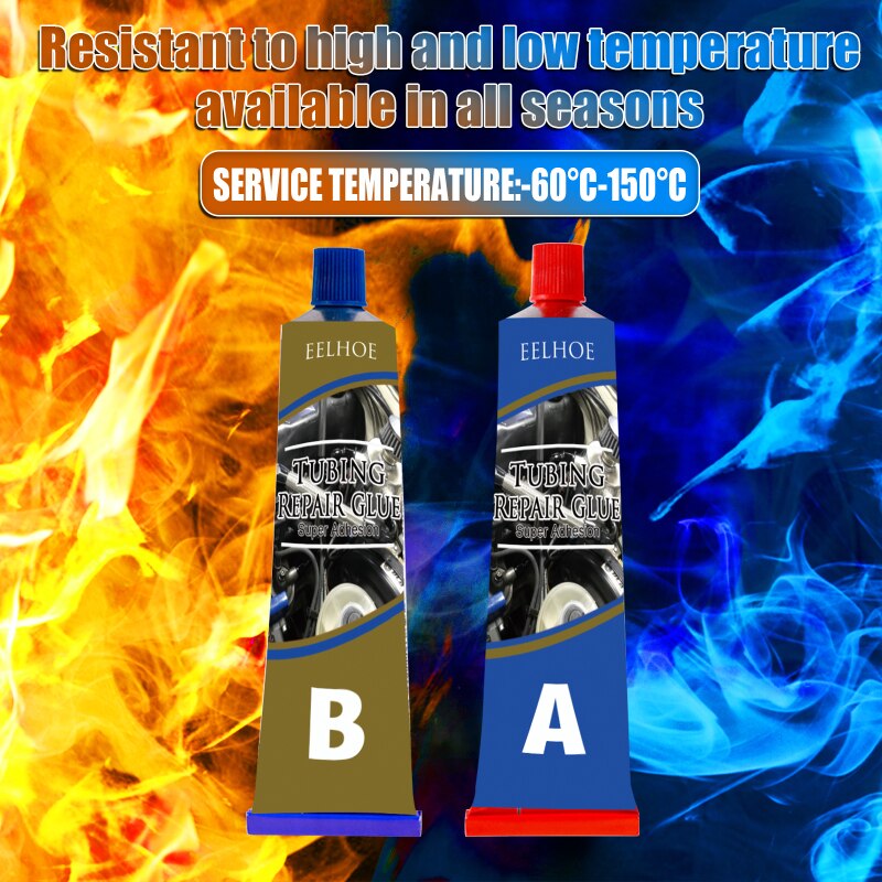 Cola para tanque de combustível de automóvel, cola para conserto de tanque de combustível, rodízios, cola para reparação, resistência à temperatura e óleo