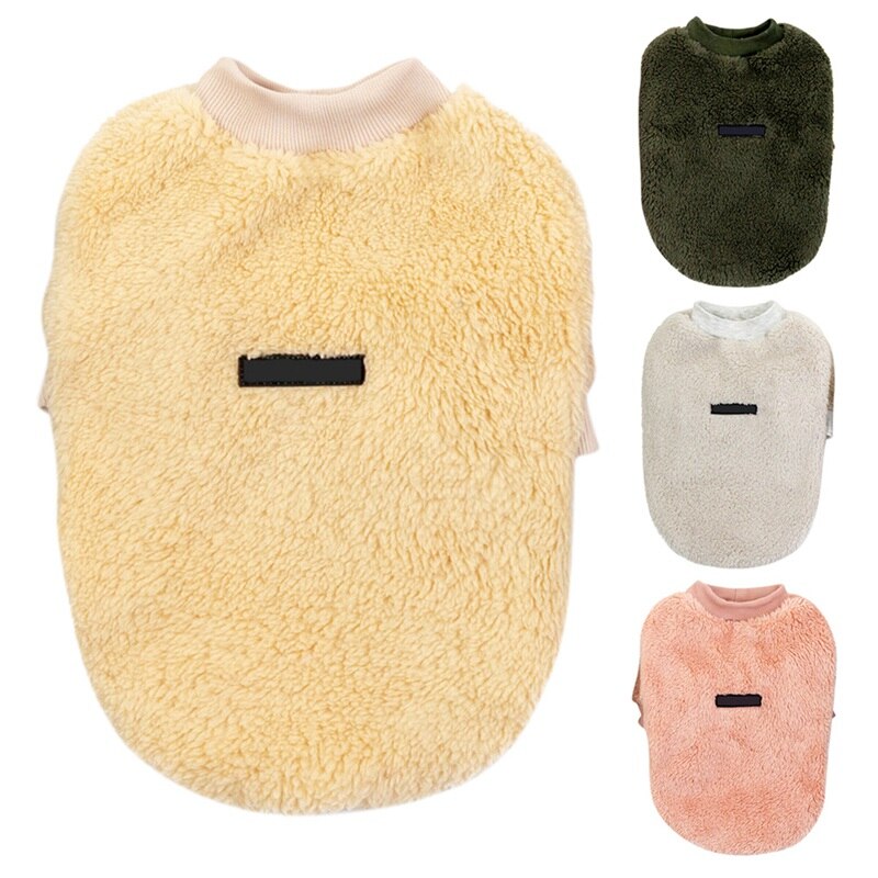 Warme Pet Dog Kleding Puppy Goud Fluwelen Jas Puppy Pet Kleding Hond Kleding Vest Kleding Chihuahua Jas S-XXL