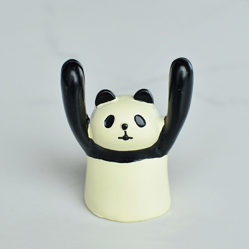 Photo de cochon Panda en forme de grenouille, joli accessoire de décoration, porte-Photo, bureau, école et maison, porte-cartes à clips: panda