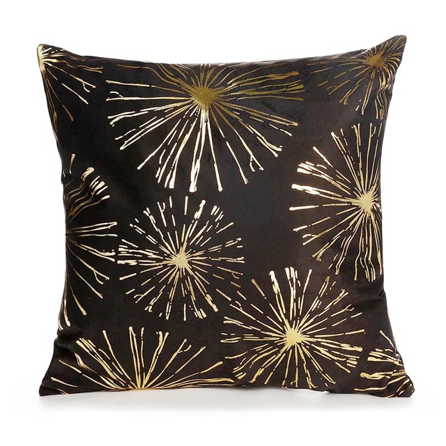 noir or haut de gamme oreiller adapté à la décoration de la maison coussin canapé coussin oreiller couverture 45*45: 3