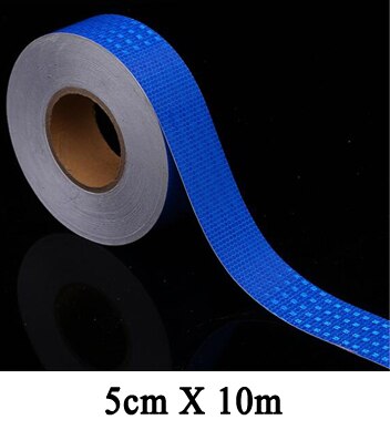 5cmx10m/Roll High Intensity Waterproof Reflective Stickers Reflector Decals For Car: 5cmx10m blue