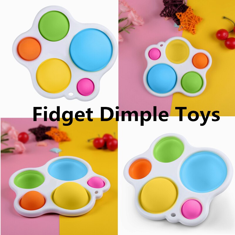 Eenvoudige Kuiltje Baby Vroege Onderwijs Fidget Speelgoed Poppit Intelligentie Stress Reliever Speelgoed Voor Kinderen Fidgets Antiestres