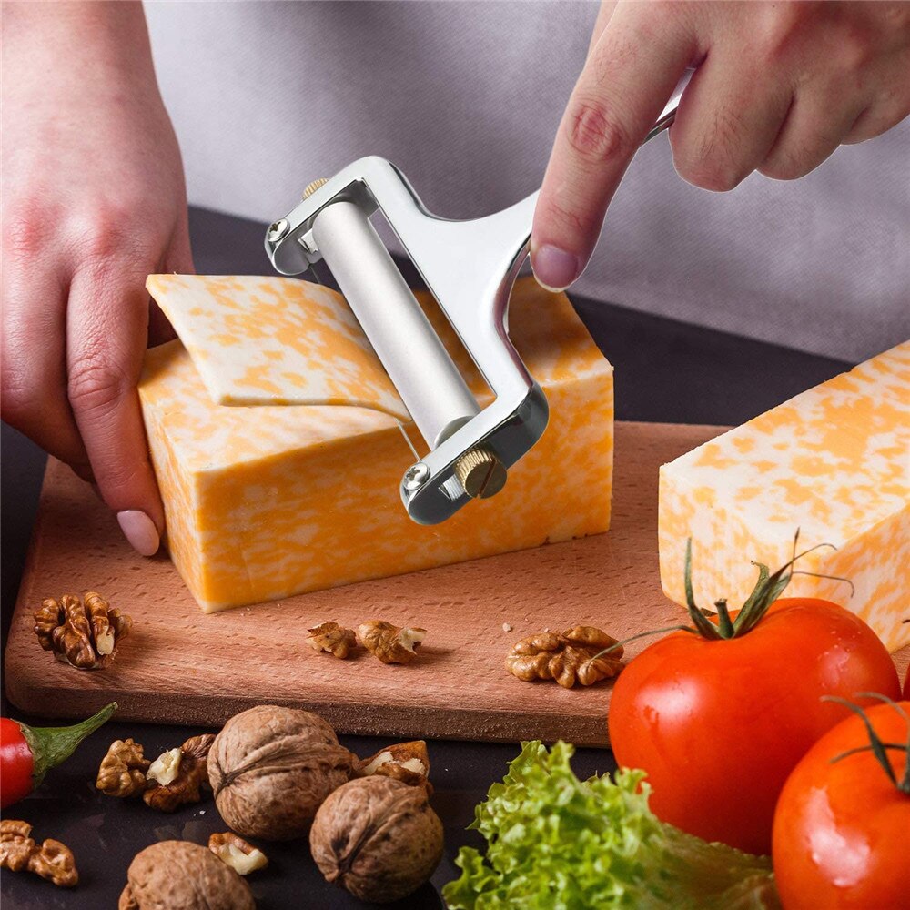 Stainless Steel Cheese Slicer Adjustable Thickness Wire Cheese Cutter Perfectly