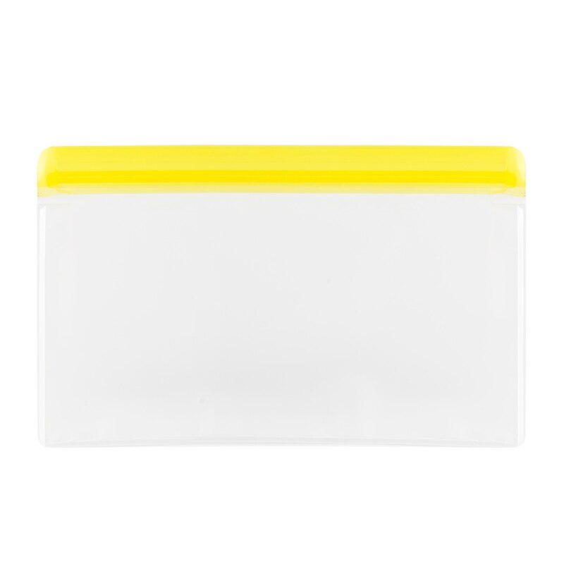 PEVA Food Storage Containers Reusable Silicone Fresh Bags Moistureproof Refrigerator Vacuum Sealed Bag For Sandwich Snack Fruits: 1 yellow