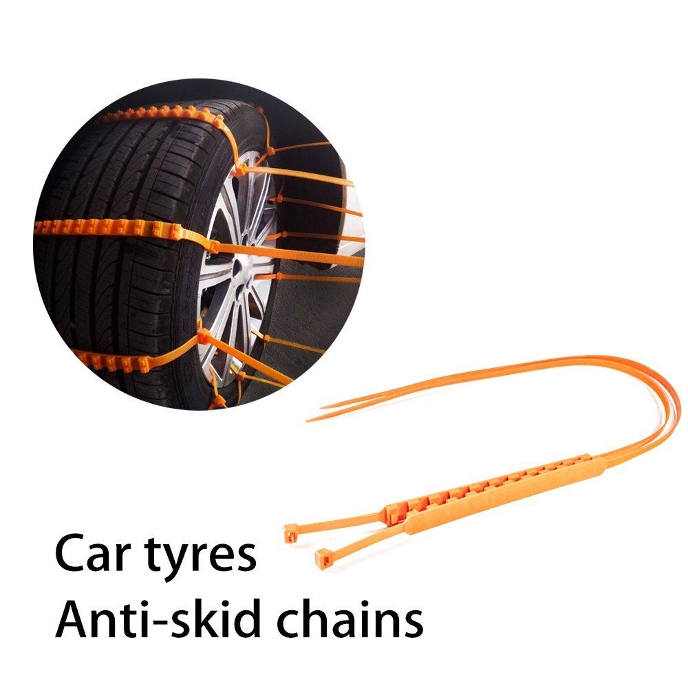 20 stk utendørs snø langrenn knust skjerm fra gudene til anti-skli kjede universal bildekk nødgummi anti-skli