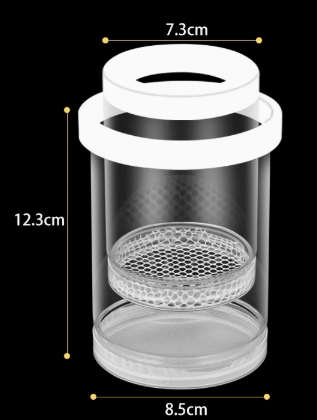 Boîte d'élevage Guppy, incubateur d'aquarium, petit poisson, salle d'accouchement, boîte d'isolation de Suspension, accessoires de réservoir d'aquarium: Bleu