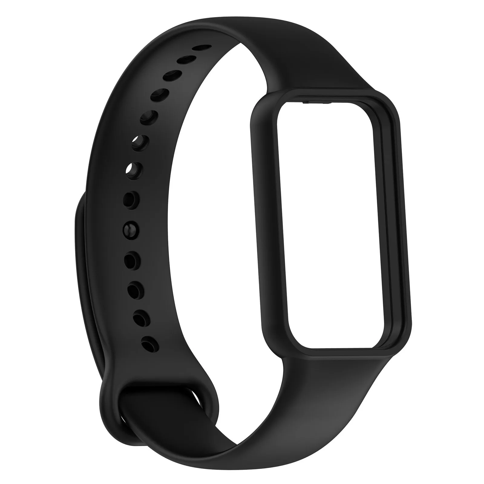 Silikon klokkerem til huami amazfit band 7 smartklokkerem armbånd soprt armbånd til amazfit band 7 remspenne: Blårosa