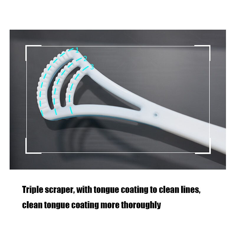 6 Colors Tongue Scraper Tongue Cleaner Handle Tongue brush Plastic Scraper Tounge Oral Mouth Hygiene Dental Care