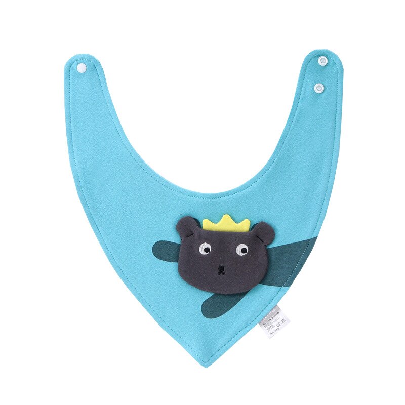 Baberos Bandana de algodón para bebé, bata de alimentación para bebé, paños de eructo para bebé, toalla de Saliva de dibujos animados, accesorio para comer para bebé, artículos suaves para bebé