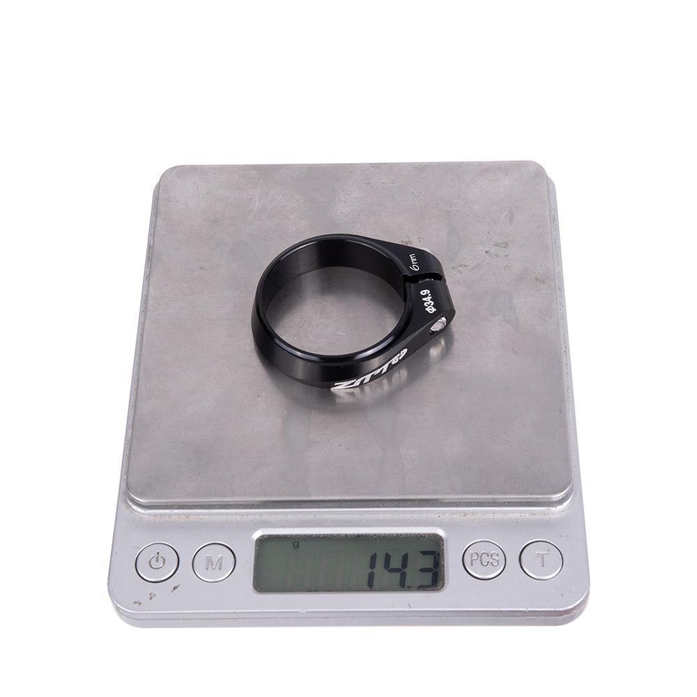 Ztto Cnc Zadel Klem 34.9Mm Hoge Sterkte Zadelpen Buis Clip Draad Lock Klem Zwart Rood Voor Mtb Road fiets