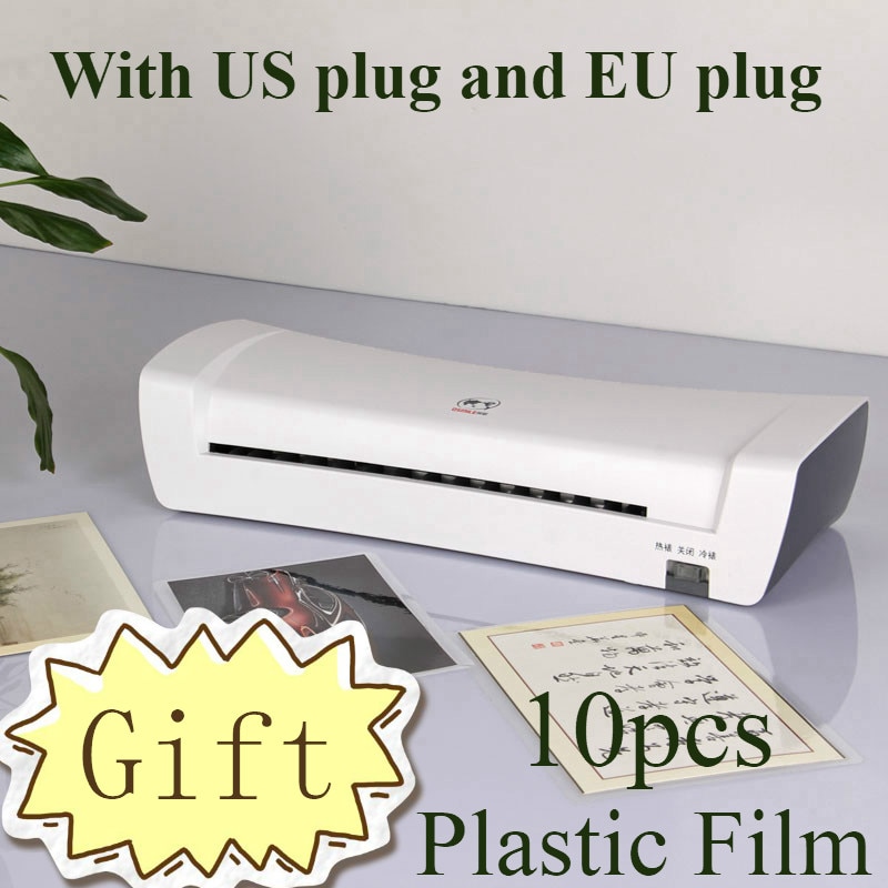 Plastificadora Professionale Ufficio Termica Calda E Fredda Macchina Plastificatrice per A4 Documento Foto di Imballaggio Rullo di Pellicola di Plastica