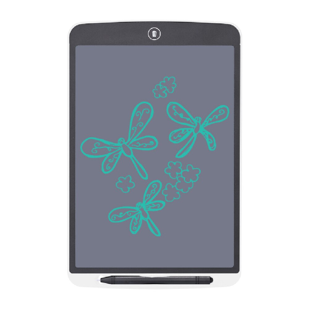 Writing Tablet 12 inch Digital Drawing Tablet Electronic Graphic Handwriting Tablet Animal Board With Pen: White