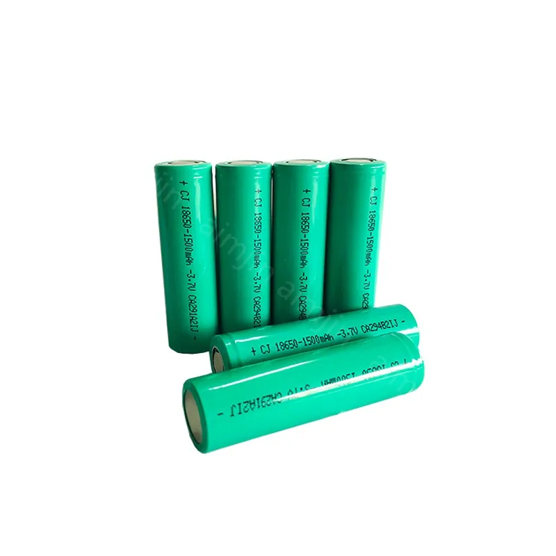 Batería recargable de iones de litio de alta capacidad, 18650, 3,7 V, 1500mAh, para linterna, lámpara de cabeza, walkie-talkie