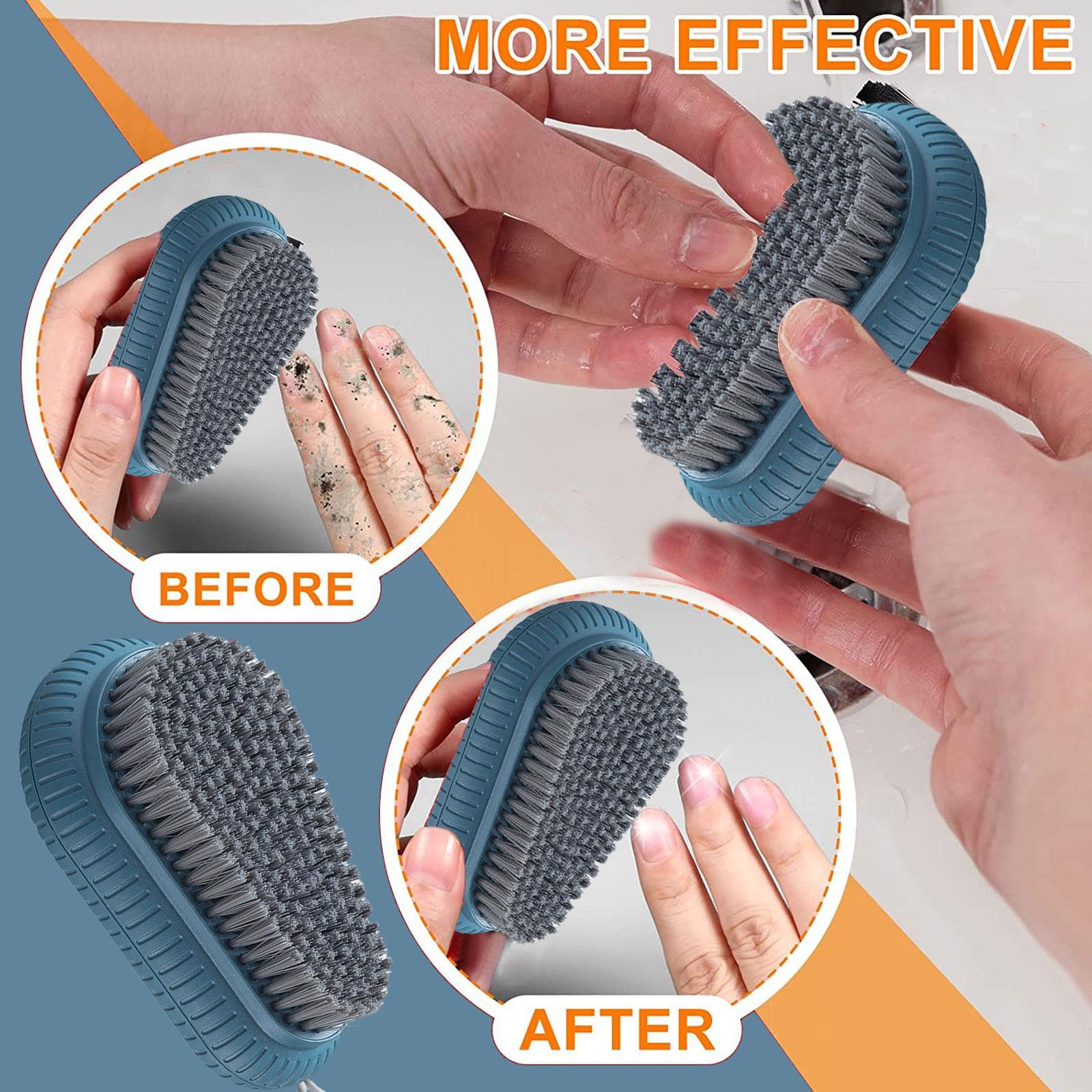 Cepillo para limpieza de uñas, herramienta para quitar la suciedad de las uñas, manicura práctica, cuidado de las manos, J0m8