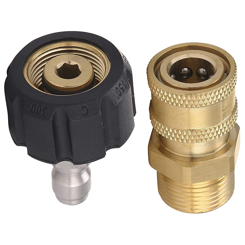 -Gutter Cleaner Attachment for Pressure Washer, with 2 Rotary Turbo Nozzle,Pressure Washer Adapter Set