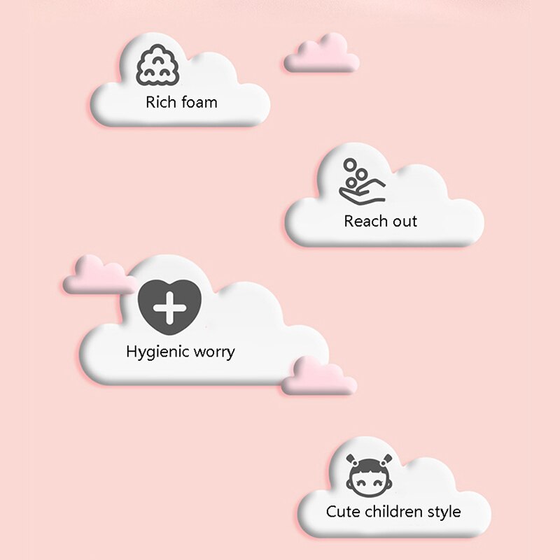 1pc Cute Baseus Automatic Hand Soap Dispenser Induction Foaming Soap Dispenser Liquid for Kids Children Bathroom Kitchen Supply