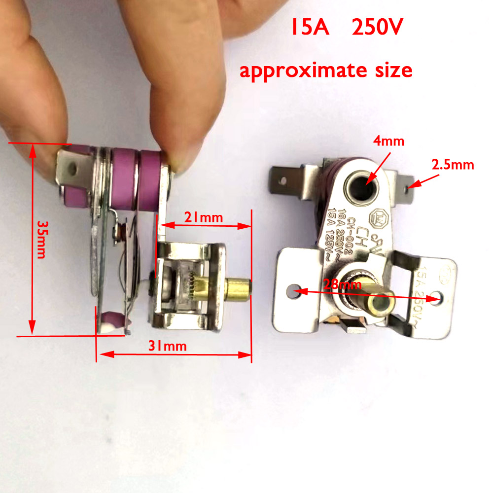 250V 10A 15A High Temperature Switch Electric Oven Thermostat Electric Heating Accessories Electric Heater Temperature Controlle: Blue