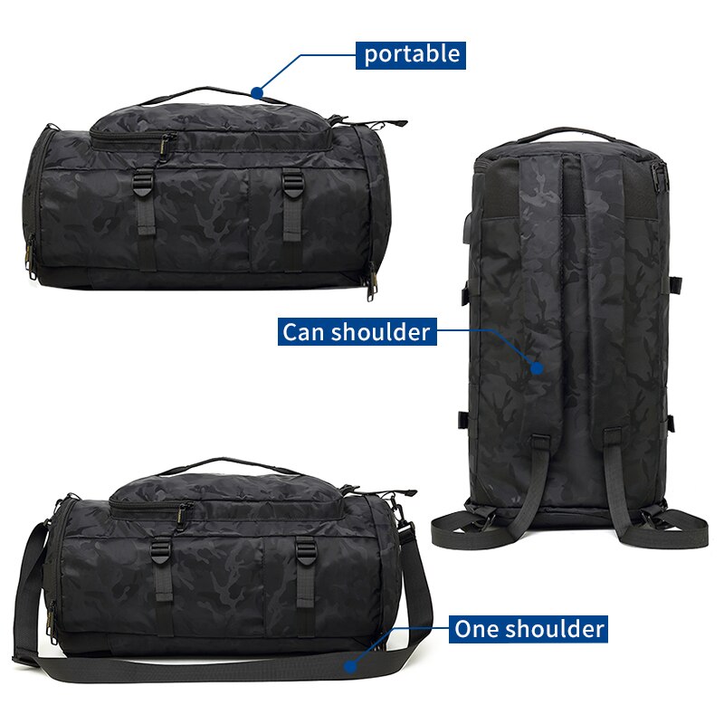 Saco de viagem masculino de grande capacidade de treinamento esportivo ginásio saco multi-purpose mochila mochila de viagem computador portátil mochila femal