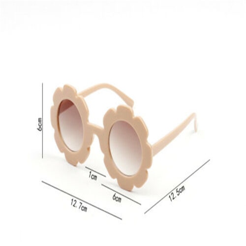 Cute Toddler Beach Flower Goggles Infant Baby Kids Unisex Child Plastic UV400 Frame Sunglasses Girl Boys Summer Outdoor Glasses