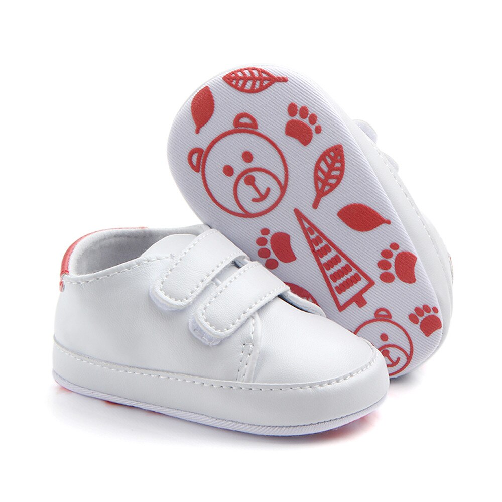 @ Infant – chaussures de berceau à semelle souple pour bébés garçons et filles, baskets pour -nés Bu/11: Rouge / 13