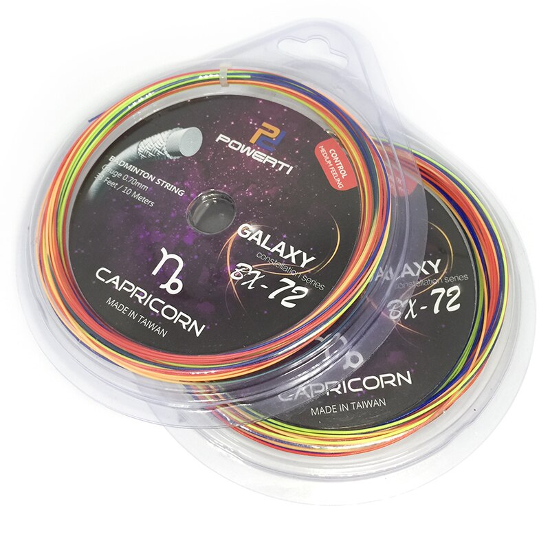 5PCS-0.70mm Badminton Racket String Rainbow Badminton Accessories Stringing Machine 12M-BX72 POWERTI
