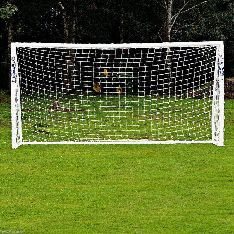 24 x 8ft fodboldmål i fuld størrelse net sport fodbold post netting træning baggård