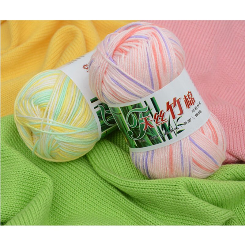 10 Stks/partij Natuurlijke Zachte Bamboe En Katoen Garen Voor Breien 100% Natrual Voor Baby 6 Strengen Dikke Hand Breien Dikke diy Garens