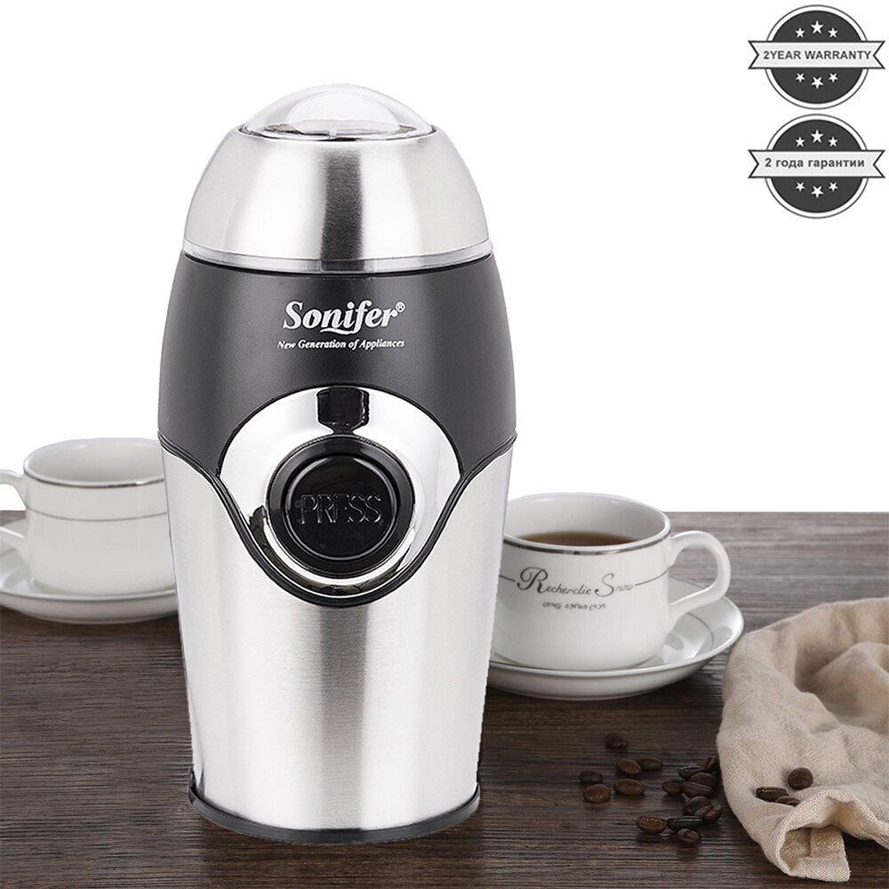 200W Mini Electric Coffee Grinder Maker Kitchen Salt Pepper Grinder Spices Nut Seed Coffee Beans Mill Herbs Nuts 220V Sonifer
