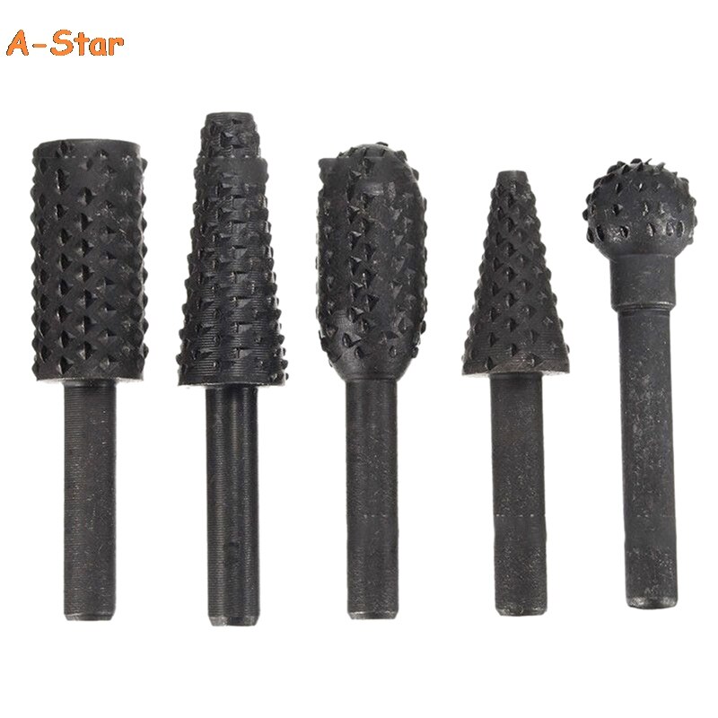 5Pcs Hout Rasp File Boren 6.35Mm (1/4