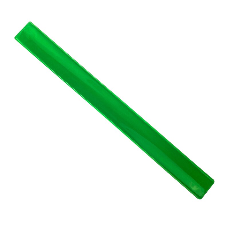 10 stk 41cm reflekterende armbånd armbånd cykelbind bukser benrem slap band tape til løb ridning sikkerhed synlighed: 10 stk grøn