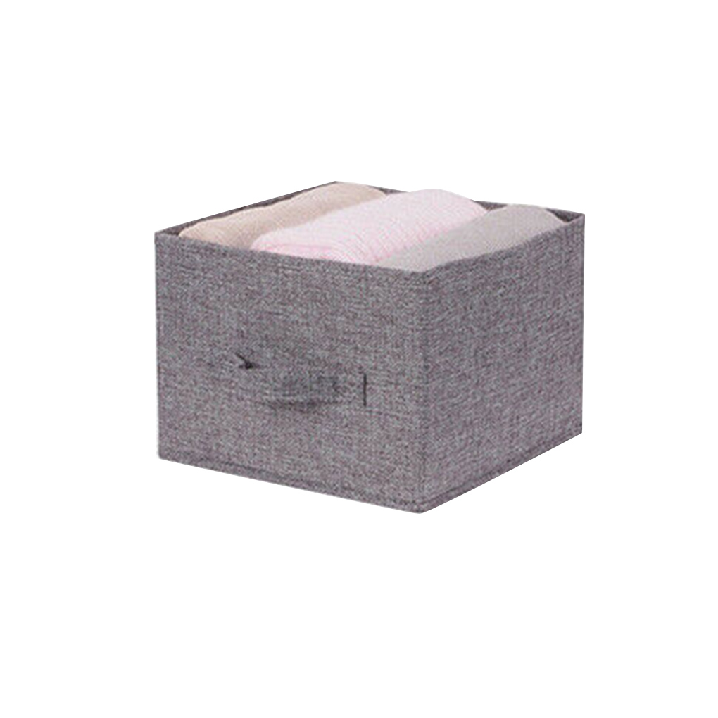 Hanging Wardrobe Clothes Organizer Storage Home Hanging Drawer Box Bedroom Bag Box Cotton Linen 3 Layer Organizer: drawer