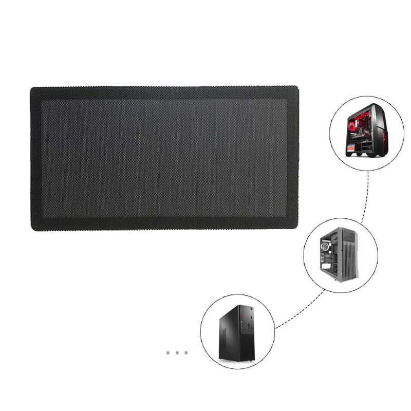 Filtro magnético para polvo de 12x24CM, protector de red de malla de PVC a prueba de polvo para PC, accesorios para ventilador de refrigeración