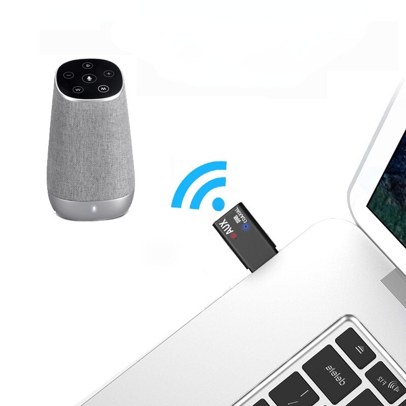 5.0USB Bluetooth Transmitter Supports USB/AUX Three-in-one Bluetooth Audio Transmitter