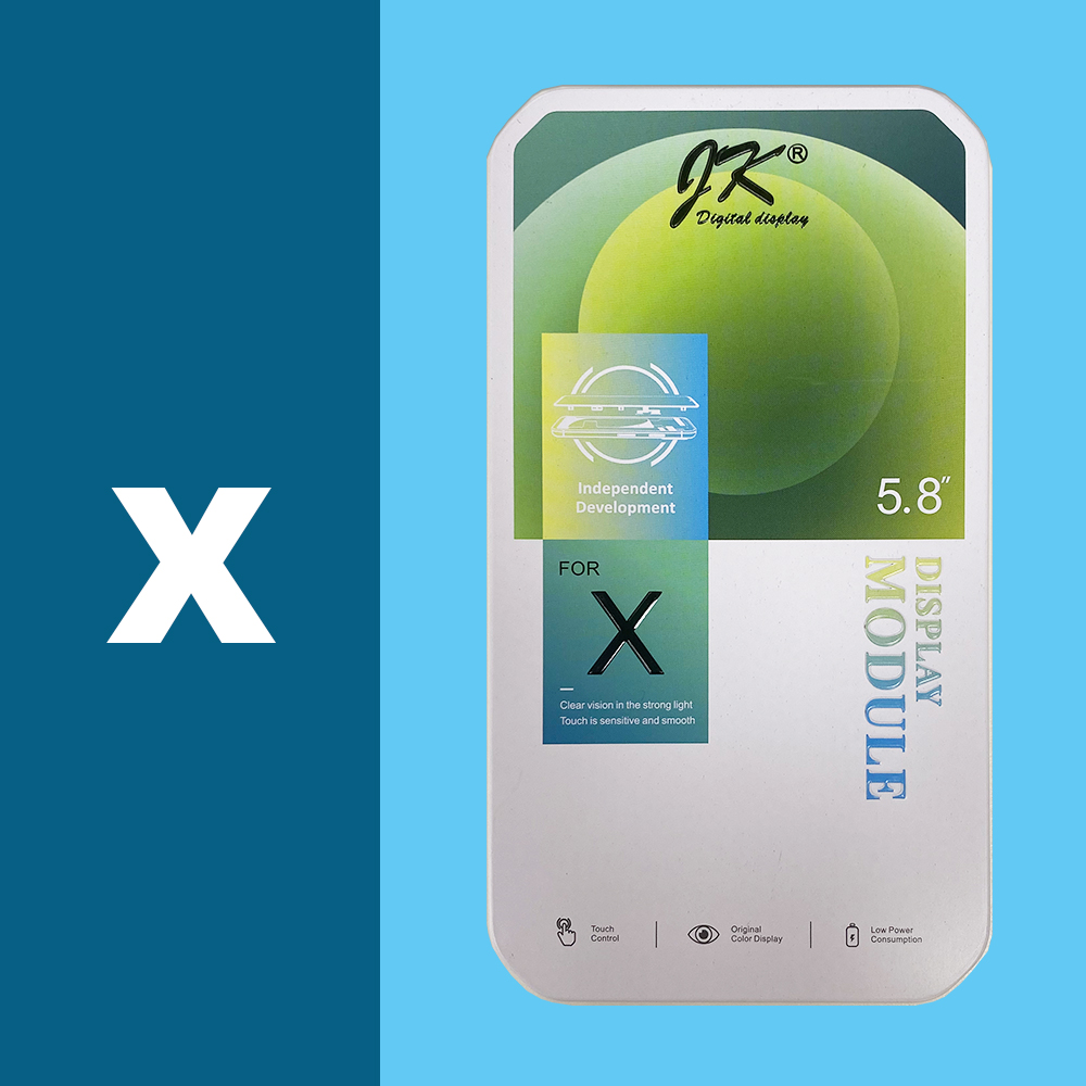 JK series For iPhone X LCD Xs XR 11 12 13 LCD Display Touch Screen Digitizer Assembly No Dead Pixel Replacement Parts TRUE TONE: AQUA